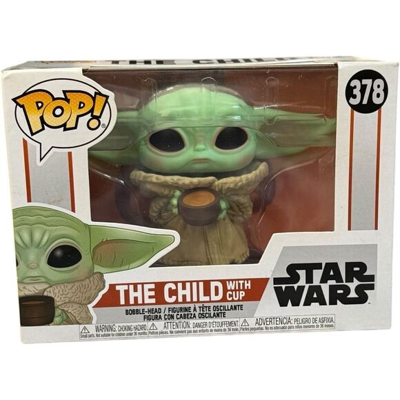 Star Wars The Mandalorian The Child with Cup Funko Pop! Collectible Figurine.NEW - Picture 2 of 12